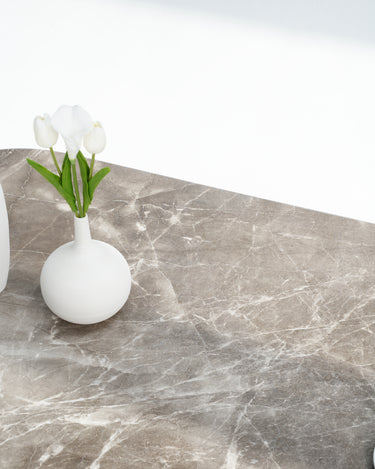 Elyra Coffee Table contemporary grey marble coffee table