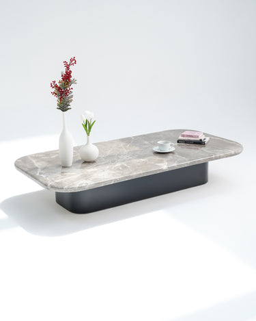 Elyra Coffee Table sculptural coffee table with rounded edges
