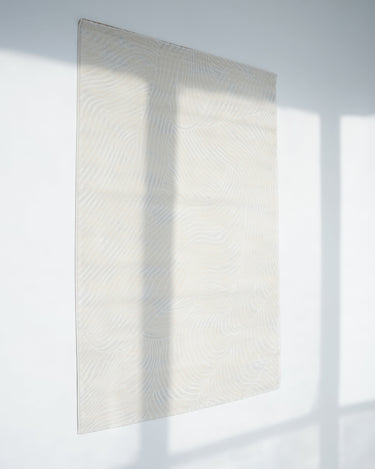 Zara Rug modern white rug with soft textured geometric design