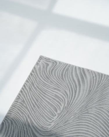 Esme Rug grey living room rug with soft layered texture