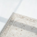 Elia Rug contemporary white patterned rug with smooth finish