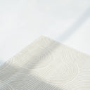 Suri Rug modern white rug with curved pattern design