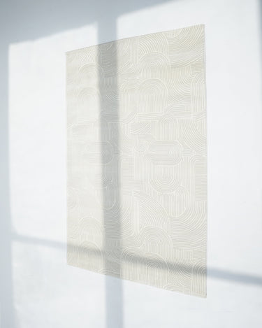 Suri Rug rectangular white rug with plush surface