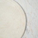 crema marble tray with smooth honed surface
