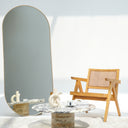 Cavio Calacatta Viola marble coffee table with beige base