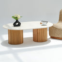 Calista Beige Marble Coffee Table