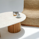 Calista Beige Marble Coffee Table