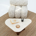 Orina Triangle beige marble Coffee Table
