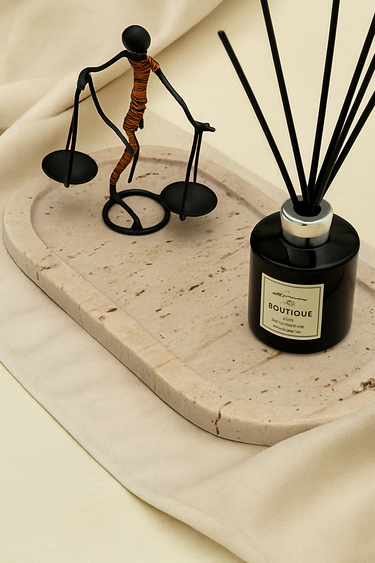 Chia Travertine Marble Platter