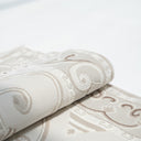 Elia Rug white patterned rectangular rug with soft design