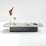 Elyra Coffee Table rectangular grey marble coffee table