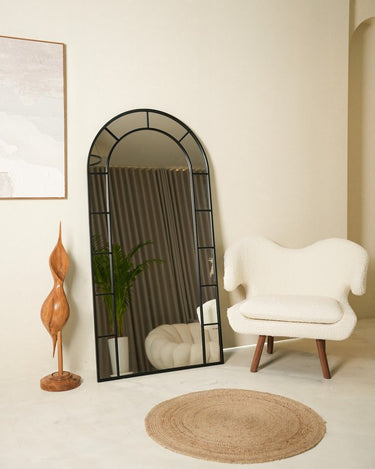Liliro Arch Black Framed Mirror