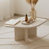 Lovia Beige Marble Coffee Table