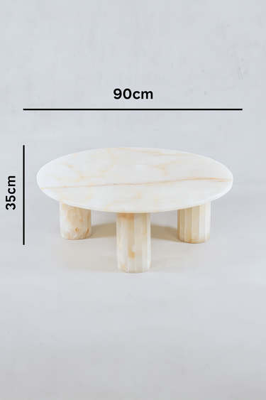 Niva Onyx Marble Coffee Table