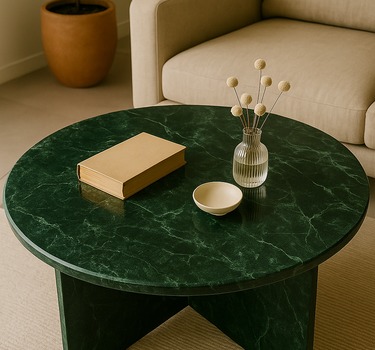 Ovaro Green Marble Coffee Table