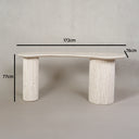 Vellaro Beige Marble Desk