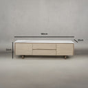 Alvero TV Unit with Volakas Marble Top