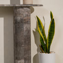 Argenta Silver Travertine Console Table