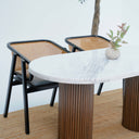 Arina White Volakas Marble Dining Table