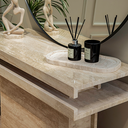 Auri Travertine Marble Console Table