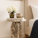 Aviro Calacatta Viola Marble Side Table
