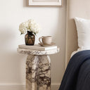 Aviro Calacatta Viola Marble Side Table