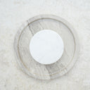 Beatrix White wood Marble Platter