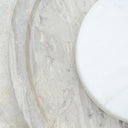 Beatrix White wood Marble Platter