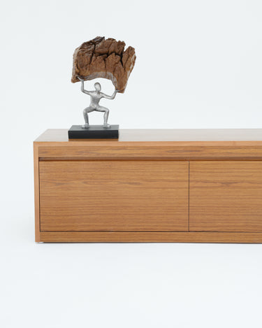 Bero Veneered Teak Wood TV Unit