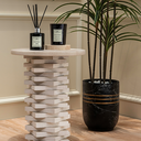 Callaia Serpeggiante Marble Side Table