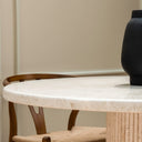 Cela Beige Marble Dining Table
