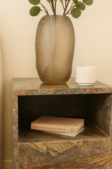 Celoro Green Marble Bedside Table