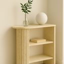 Dina Beige Marble Corner Console Table