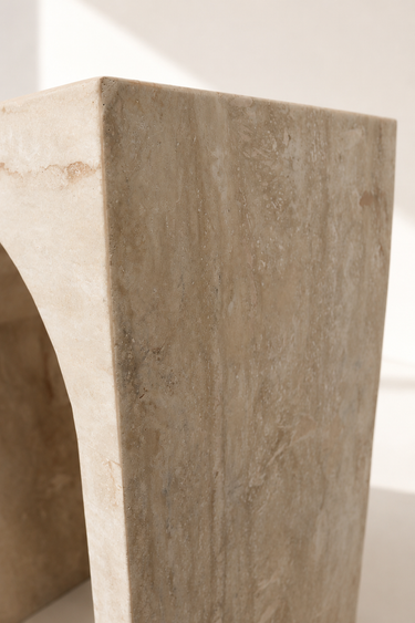 Dorothea Travertine Console Table