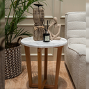 Elara Volakas Marble Top Side Table