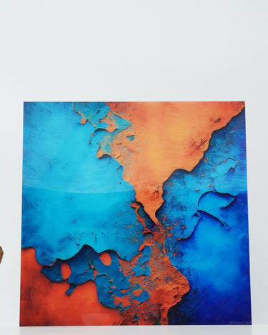 Elysian Ember – Abstract Glass Art Panel By Art Dei Marmi