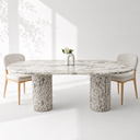 Euphemia Calacatta Viola Dining Table