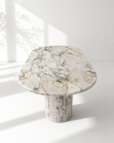 Euphemia Calacatta Viola Dining Table