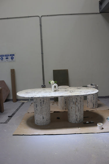 Euphemia Calacatta Viola Dining Table