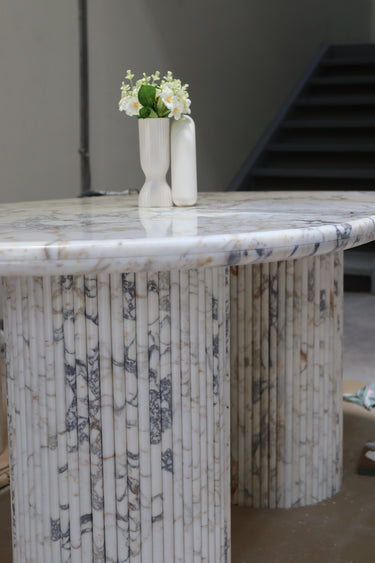 Euphemia Calacatta Viola Dining Table