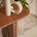 Linu Red Marble Console