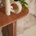Linu Red Marble Console