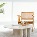 Lorin Beige & Calacatta Viola Marble Coffee Table