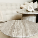 Lorvia White Wood Marble Coffee Table – Set of 2