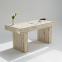 Lumora Italy Travertine Marble Desk