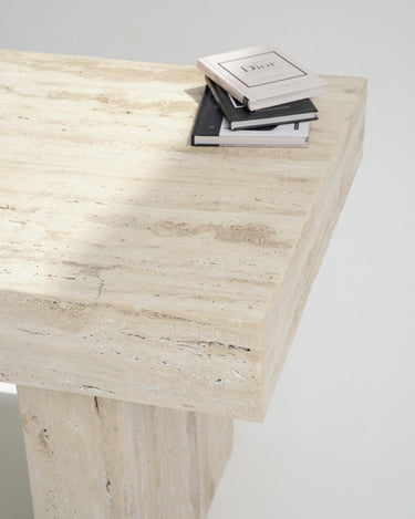 Lumora Italy Travertine Marble Desk