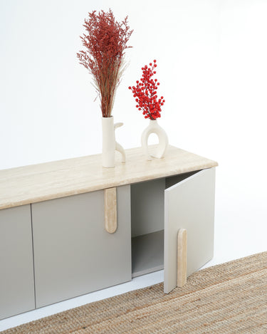 Luna Travertine TV Unit