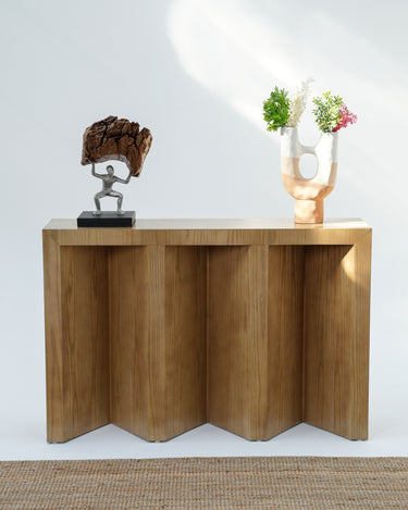 Melin Console Table - Veneered Ash Wood