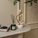 Mira White Wood Marble Console