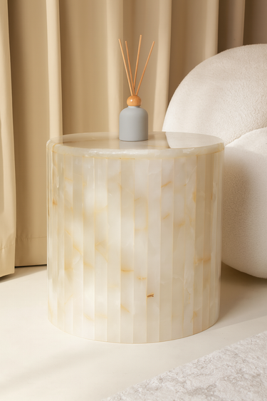 Nira Onyx Marble Side Table